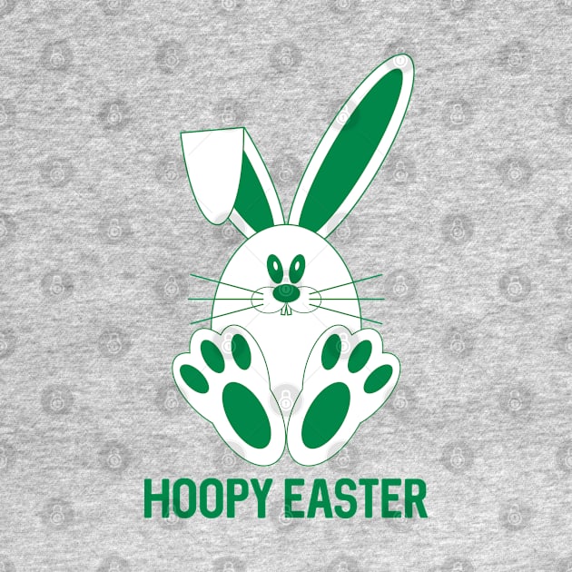 HOOPY EASTER, Glasgow Celtic Football Club Green and White Bunny Rabbit Design by MacPean